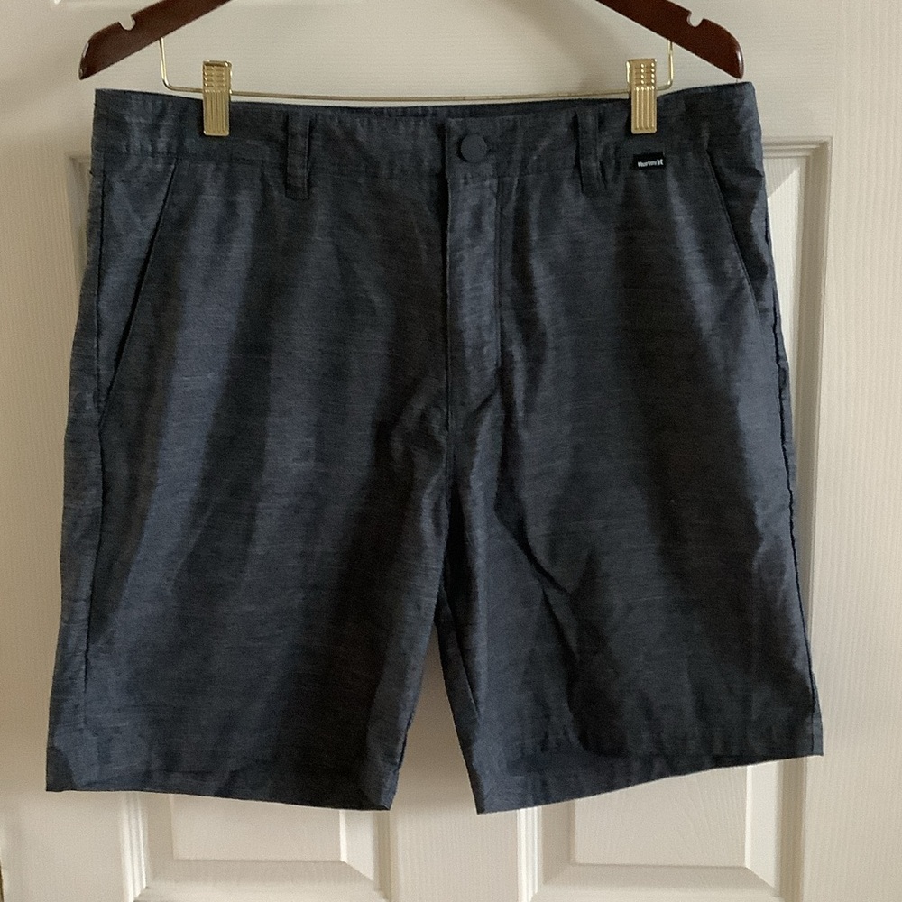 Hurley Dark Gray Flat Front Shorts